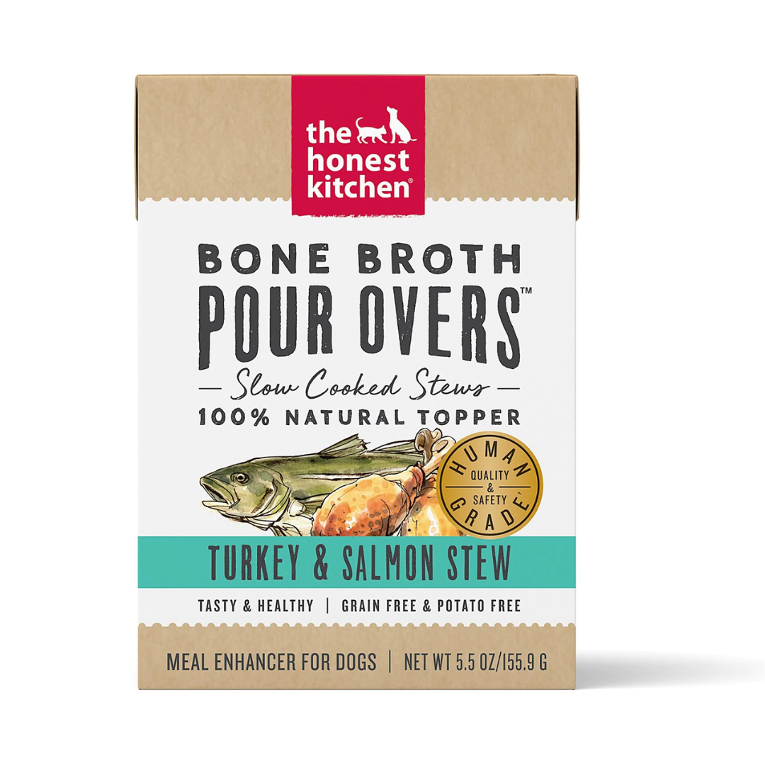 The Honest Kitchen Turkey Salmon Bone Broth Pour Over